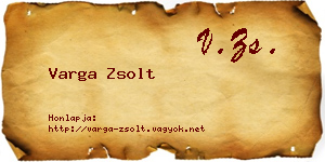 Varga Zsolt névjegykártya